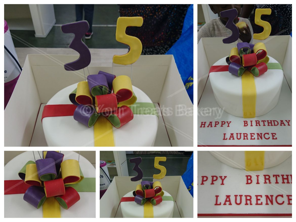 Bow Explosion Simple Cake