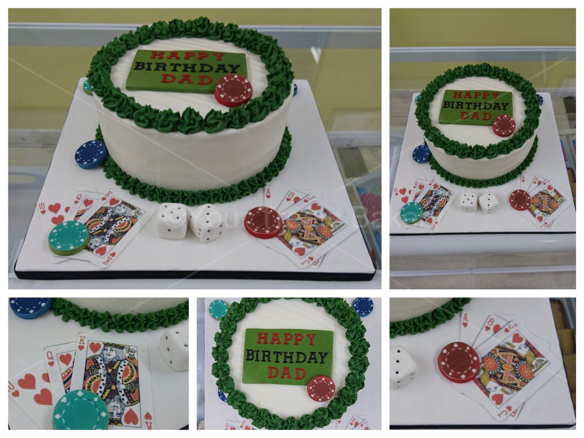 Buttercream Delight Poker Cake
