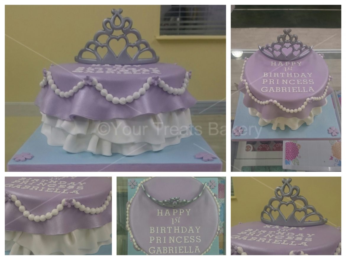 Draped Princess Tiara Cake