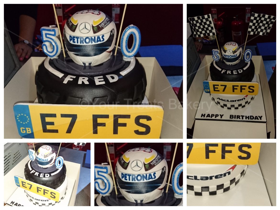 F1 McClaren Helmet Cake