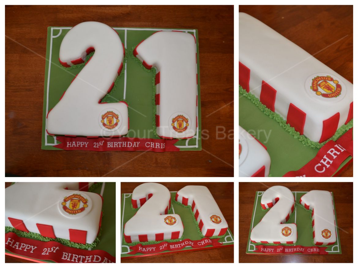 Number 21 Man United Cake
