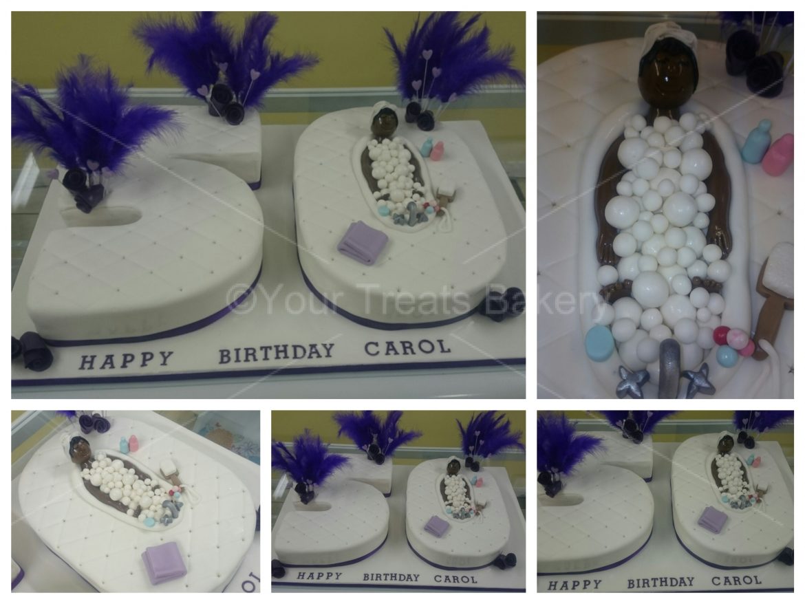 Number 50 Diva Bath Cake