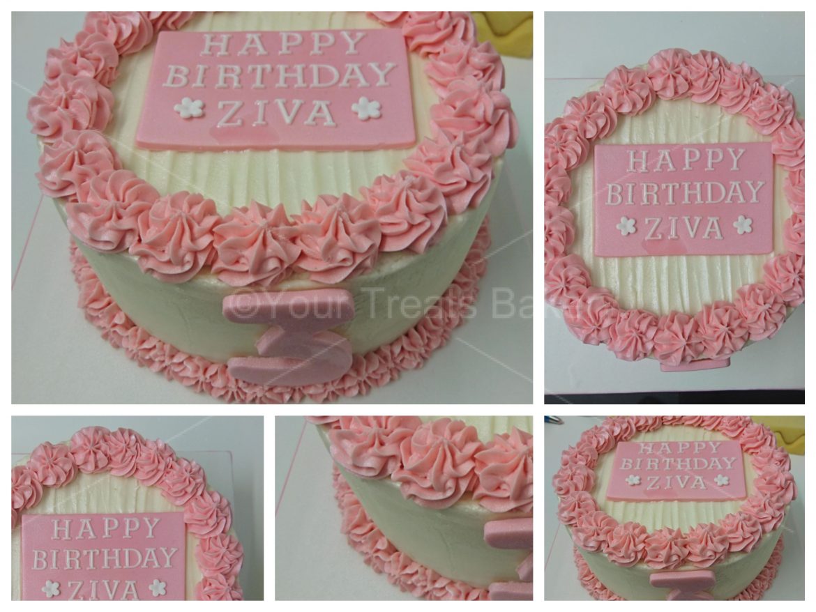 Pink Buttercream Delight Cake