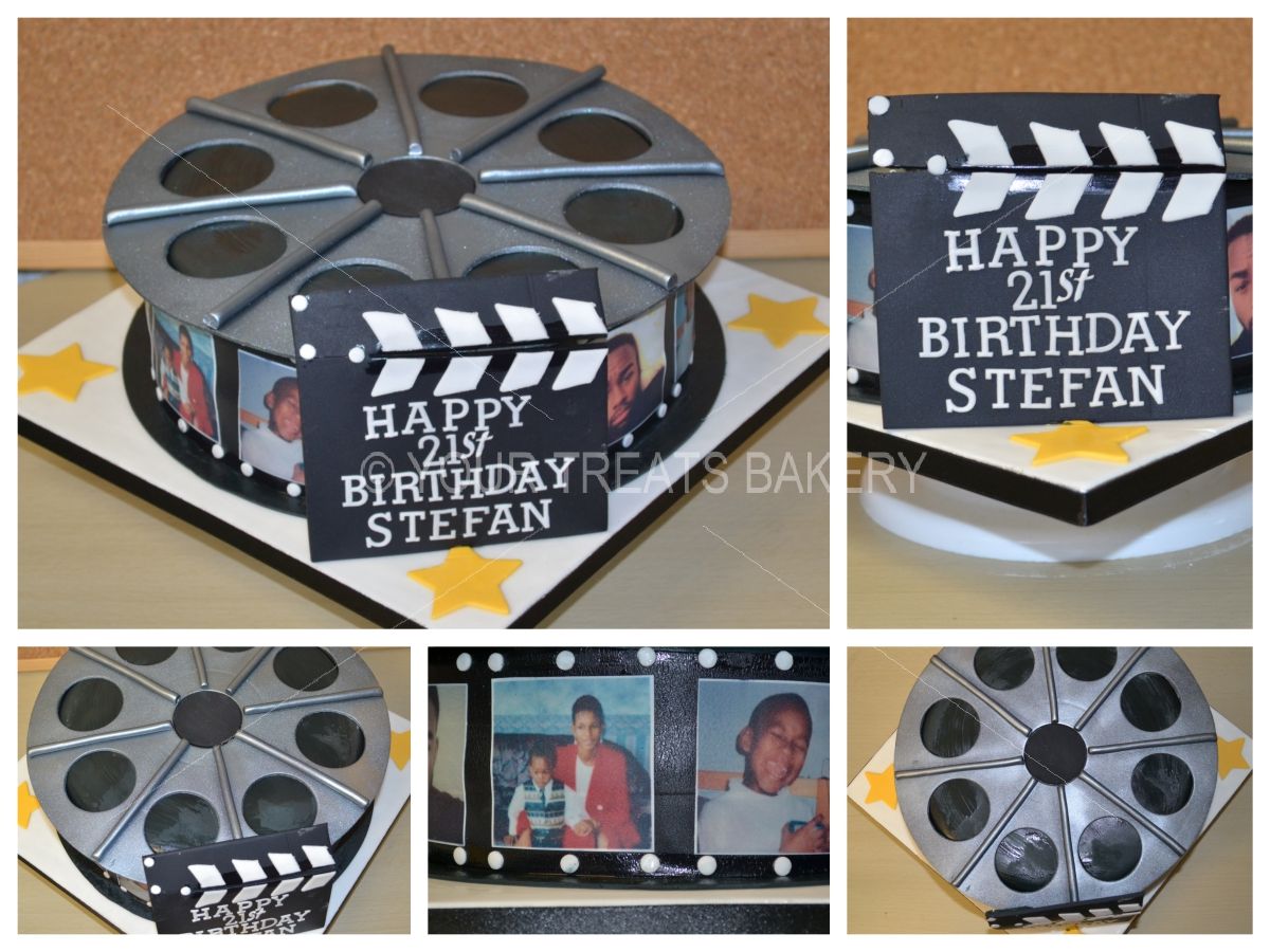Coolest Movie Reel Cake for My Father